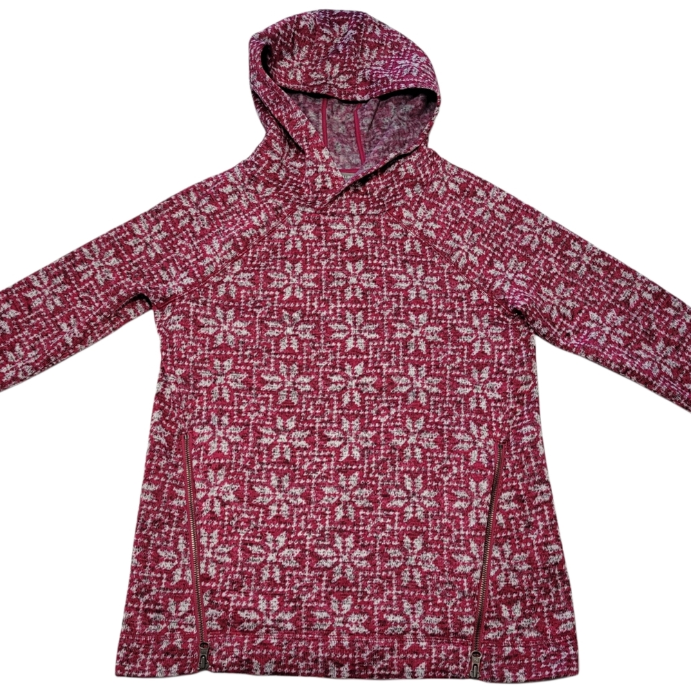 Women's Talbots XS Snow Flake Pullover Hoodie Sweater NWOT